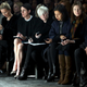 Kate Lanphear, center, at Fashion Week in 2014. Image via Getty